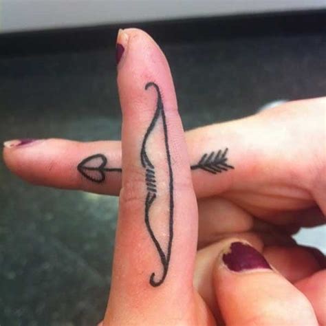 58 Captivating Fire Tattoos With Meaning. . Sagittarius finger tattoo